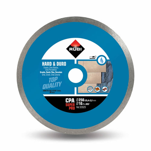 DISCO DIAMANTE RUBI # 30929 CONTINUO CPA 250 MM SUPER PRO