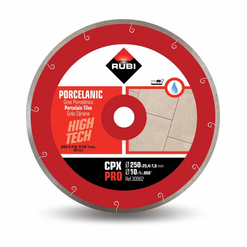 DISCO DIAMANTE RUBI # 30962 CONTINUO CPX 250 MM PRO