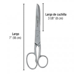 TIJERA PRETUL (TRUPER) P/COSTURA OJO GRANDE 7" #TP-8341-7 (23162)