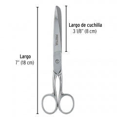 TIJERA PRETUL (TRUPER) COSTURA/OFICINA 7" #TP-8642-7 (23156)