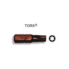 PUNTA CROSSMAN MAGNET. TORX T-6 1/4" X 25MM # 44-302 (10 UNI.) (OF)