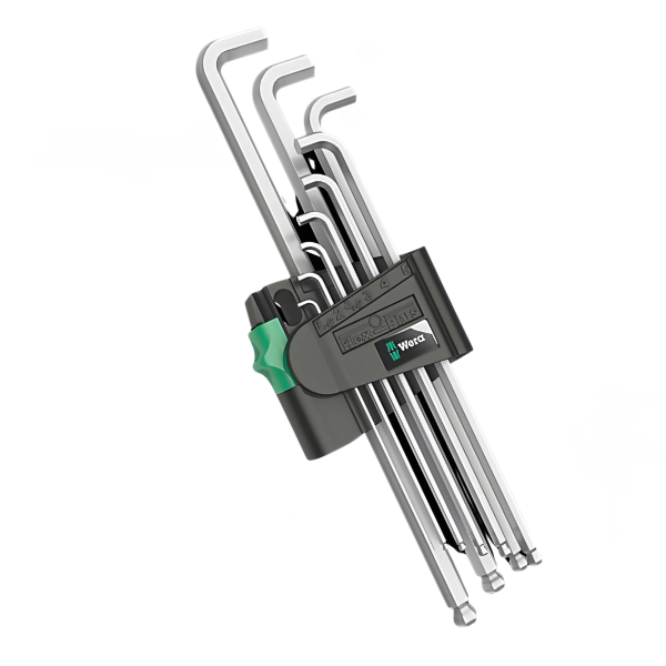 Set de llaves Allen métricas extracortas 950/9 HexPlus 9 piezas Wera