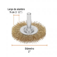 ESCOBILLA TRUPER CIRCULAR P/TALAD.GRUESA 2" #CA-2 (11569)