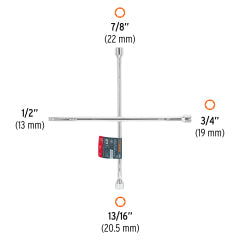 LLAVE DE CRUZ TRUPER 1/2 DR 20" # LLCR-20D (18024)