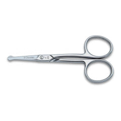 TIJERA TRES CLAVELES # 12043 - 4" RECTA NARIZ.OIDO.CEJAS