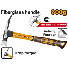 MARTILLO INGCO P/TECHO MAGNETICO MANGO F.VIDRIO 600 GRS.#HCH81060