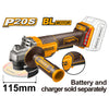 ESMERIL ANGULAR INGCO INALAMBRICO 20V  S/BAT S/CARGADOR 115MM   #CAGLI211156 (C)