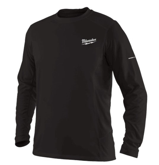POLERA MANGA LARGA NEGRA WORKSKIN TALLA L MILWAUKEE
