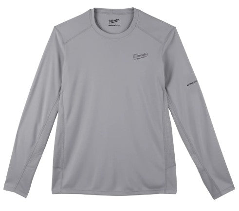 POLERA MANGA LARGA GRIS WORKSKIN TALLA L MILWAUKEE