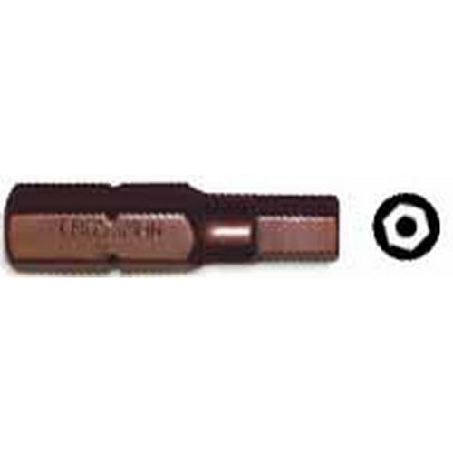PUNTA CROSSMAN MAGNET. HEX. TAMPER PROOF H-2.5 1/4"X25MM # 44-287 (10 UNI.)
