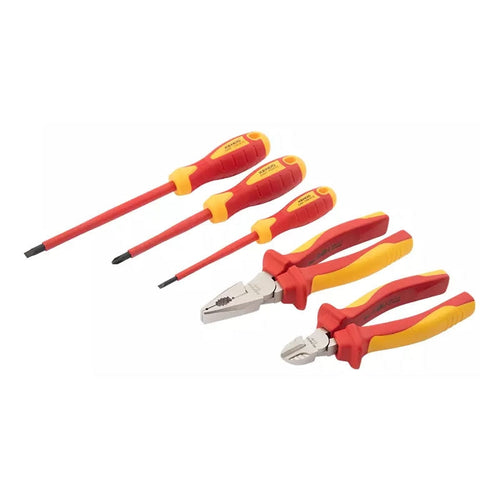 ALICATE Y DESTORNILLADOR KENDO JGO 5 PIEZAS # 85136(OF)