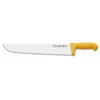 CUCHILLO TRES CLAVELES # 1390 POLIP. AMARILLO 36 CMS CARNICERO