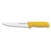 CUCHILLO TRES CLAVELES # 1375 POLIP. AMARILLO 18 CMS CARNICERO