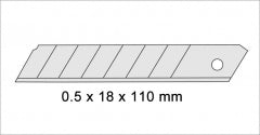 REPUESTO PARA CUCHILLO CARTONERO #44L (12 REPUESTOS)