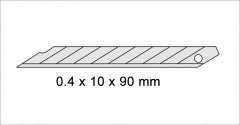REPUESTO PARA CUCHILLO CARTONERO # A44S (12 REPUESTOS)