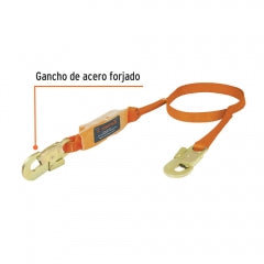 CUERDA SEGURIDAD TRUPER C/AMORTIGUADOR IMPACTO # CAB-5430-18 1.8 MT. (14446)