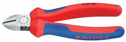 ALICATE KNIPEX 7002125 - 125 MM CORTE DIAG.FUN. PLAS