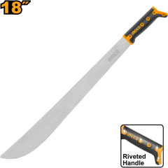 MACHETE INGCO ACERO CARBONO 18" PARA AGRICULTURA, JARDINERIA #HMPS0118