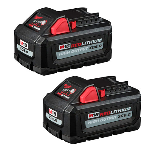 KIT 2 BATERIAS DE ION LITIO MILWAUKEE 18V REDLITHIUM 6.0AH