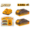 CARGADOR NORMAL INGCO + 2 BATERIAS 2AMP 20V # FBCPK2212 (C)
