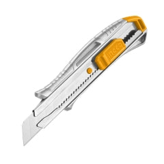 CUCHILLO CARTONAJE INGCO ALUMINIO 10 CMS. C/1 HOJA # HKNS11807