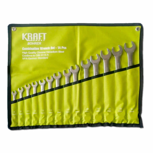 LLAVE PUNTA Y CORONA KRAFT BOHRER GERMANY JGO.14 PZAS ( 8 - 24 MM)