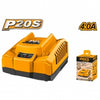 CARGADOR 4AMP INGCO CARGA RAPIDA 20V #FCLI20411 (C)