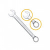 LLAVE PUNTA Y CORONA INGCO 32 MM # HCSPA321