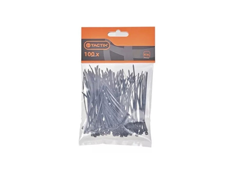AMARRA PLASTICA TACTIX # 408011 NEGRA BOLSA 100 PZAS.LARGO 100MM