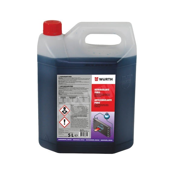 ANTICONGELANTE PURO 5L ROJO INORGAN. - WURTH