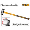 COMBO MARTILLO INGCO MANGO FIBRA VIDRIO 12 LBS # HSM81598