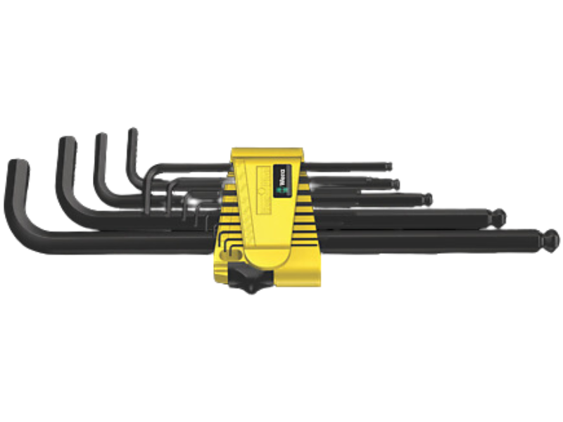 Set de llaves Allen hexagonales Imperial 1 BlackLaser 950 13 piezas Wera