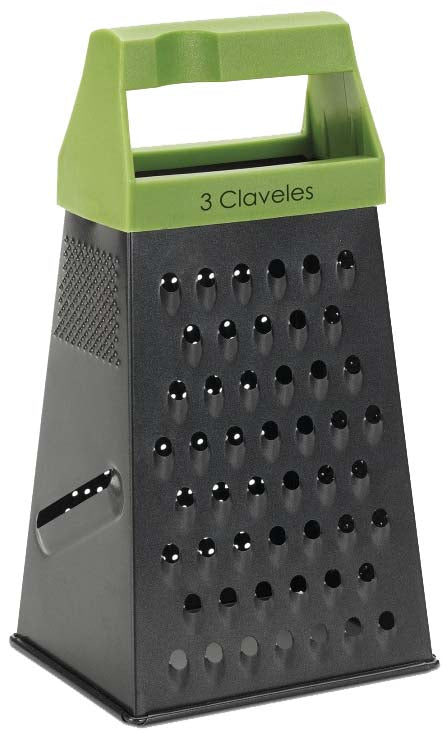 RALLADOR TRES CLAVELES INOX. 4 CARAS # 4663 (4641) MANGO POLIPROPILENO