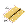 BISAGRA HERMEX-TRUPER ACERO LATONADO 4 x 2.3/4" #BR-401(BI-40L) 20UNI. (43198)