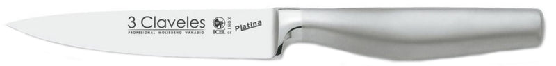 CUCHILLO TRES CLAVELES # 1615 INOX.FORJ.PLATINA VERDURAS 10 CMS