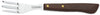 TENEDOR TRES CLAVELES # 1502 - 8 CMS INOX MGO MADERA