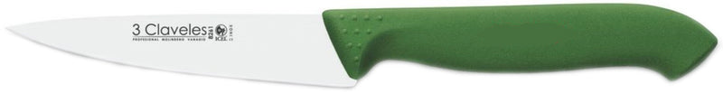 CUCHILLO TRES CLAVELES # 1332 PROFLEX MGO.AZUL 10 CMS VERDURA
