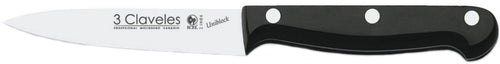 CUCHILLO TRES CLAVELES # 1108 INOX UNIBL 10cms VERDURAS