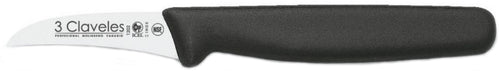CUCHILLO TRES CLAVELES # 1202 MGO POLIPR NEGRO 6cm MONDADOR