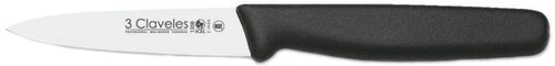 CUCHILLO TRES CLAVELES # 1208 MGO POLIPR NEGRO 9 CMS VERDURAS
