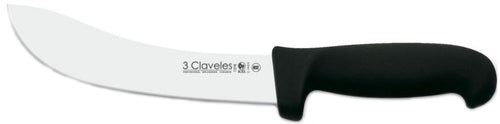 CUCHILLO TRES CLAVELES # 1277 MGO POLIPR NEGRO 16cm DESPELLEJAR