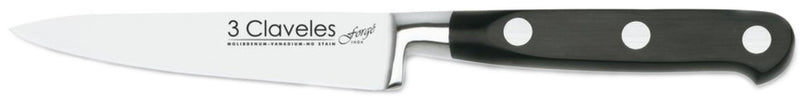 CUCHILLO TRES CLAVELES # 1560 INOX FORJADO EN CALIENTE FORGE VERDURA 10CM