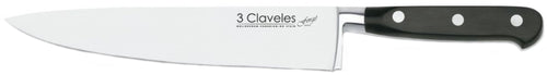 CUCHILLO TRES CLAVELES # 1562 INOX FORJADO EN CALIENTE FORGE COCINERO 15CM