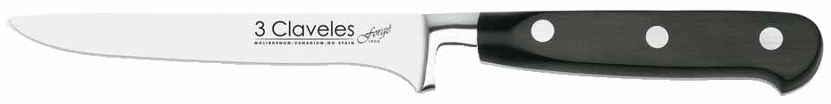 CUCHILLO TRES CLAVELES # 1557 INOX FORJADO DESHUESAR FORGE 13 CM