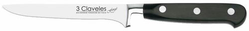 CUCHILLO TRES CLAVELES # 1557 INOX FORJADO DESHUESAR FORGE 13 CM