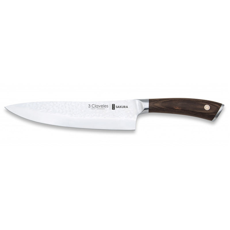 CUCHILLO TRES CLAVELES FORJADO #1019 SAKURA COCINERO 20.0 CMS