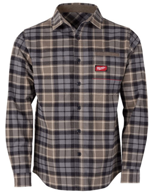 CAMISA FRANELA GRIDIRON GRIS TALLA L MILWAUKEE