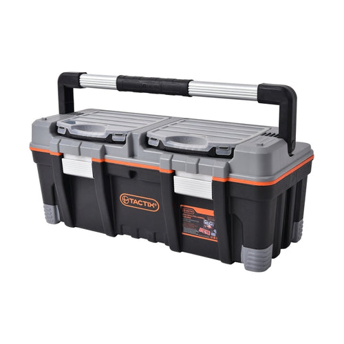 CAJA HERRAMIENTAS TACTIX #320312 PLAST.C/DOBLE ORGANIZADOR 66 CM(OF)