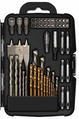 BROCAS. PUNTAS. AVELLANADOR Y ADAPTADOR TACTIX # 418455 JGO. 55 PIEZAS