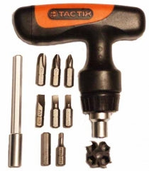 ATORNILLADOR TIPO T DE TORQUE C/PUNTAS TACTIX # 900232 10 EN 1
